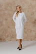 Вязаная юбка ART KNIT Katrin белая, S-M 042640 - изображение 5