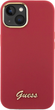 Панель Guess Silicone Script Metal Logo & Frame для Apple iPhone 15/14/13 Red (3666339149048) - зображення 3