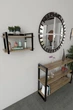 Настенная полка в стиле лофт EcoLoft Вайра DSP-1262-1 Дуб Аппалачи - изображение 3