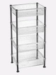 Етажерка пластикова Bursev 5158 92 Прозора 39,5×30×80 см - зображення 2