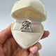Серебряное кольцо Шар с Белыми камнями 19 размер серебро 925 пробы Черненное 1771к 4.75г - изображение 1
