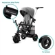 Трехколесный велосипед Kinderkraft Easytwist Platinum Grey (KKRETWIGRY0000) - изображение 7