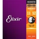 Струны для акустической гитары Elixir 16027 Nanoweb Phosphor Bronze Acoustic Custom Light 11/52 - изображение 1