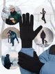 Мужские шерстяные перчатки на подкладке из шерсти R1106 - изображение 5