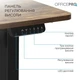 Компьютерный стол OfficePro ODE1670DW Dark Wood/Black (ODE1670DW) - изображение 8