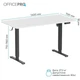 Компьютерный стол OfficePro ODE1670WB White/Black (ODE1670WB) - изображение 3