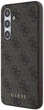 Панель Guess Hardcase 4G Metal Gold Logo для Samsung Galaxy S24 FE Brown (GUHCS24FEG4GFBR) - зображення 2