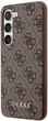 Etui plecki Guess 4G Metal Gold Logo do Samsung Galaxy S24+ Brown (GUHCS24MG4GFBR) - obraz 2