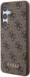 Панель Guess Hardcase 4G Metal Gold Logo для Samsung Galaxy S24 Brown (GUHCS24SG4GFBR) - зображення 2
