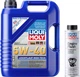 Набор Моторное масло Liqui Moly Leichtlauf High Tech 5W-40 5 л (4100420023286) + Промывка масляной системы Liqui Moly Engine Flush 300 мл (2678) (4100420026782) - изображение 1