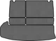 EVA коврик EVAtech в багажник автомобиля для Highlander (XU50) 8 seats Toyota 2013-2016 3 поколения SUV USA Ромб Серый Черный кант (TY31051BE5RGB) - изображение 1