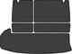 EVA коврик EVAtech в багажник автомобиля для Highlander (XU50) 8 seats Restyling Toyota 2016-2019 3 поколения SUV USA Сота Черная Черный кант (TY11052BE5SBB) - изображение 1