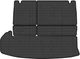 EVA коврик EVAtech в багажник автомобиля для Toyota Highlander (XU50) 8 seats 2013-2016 3 поколения SUV USA Черный кант (TY31051BE5SBB) - изображение 1