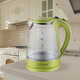 Електрочайник 1,7л 1850-2200W скло (диск) зелений MR-064-GREEN Maestro - зображення 3