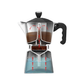 Кавоварка гейзерна 450мл (9 порцій) алюмінієва MR-1666-9-BLACK Espresso Moka Maestro - зображення 5