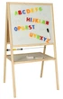 Tablica magnetyczna + kredowa KIK dwustronna drewniana liczydlo literki 37 x 48 x 90 cm KX3824 (5905325439335) - obraz 2
