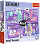 Puzzle 4w1 Trefl Hello Kitty Dzień z Kuromią 207 elementów 34676 (5900511346763) - obraz 1