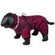 Теплое пальто для собак с длинными рукавами и вшитой шлеей Elor 2 in 1 Dog Coat Nobby Бордо 55 см - изображение 1