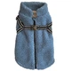 Теплый флисовый жакет для собак со шлеей Plis 2 in 1 Dog Jacket Nobby Синий 48 см - изображение 1