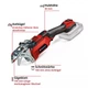 Аккумуляторная пила обрезная Einhell GE-GS 18/150 Li Kit, 1 акб 2.5 Ah, з/у (3408290K) - изображение 2