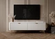 Тумба под ТВ Perfect Home Lante 2D/163 163.2x38x51.2 см, 2-дверная, золотые ножки Белый (000012377621) - изображение 5