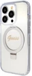 Etui plecki Guess Ring Stand Script Glitter MagSafe do Apple iPhone 15 Pro Transparent (3666339156626) - obraz 3