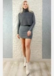 Комплект (платье + жилетка) MC Lorene серый S-M 31-63467 - изображение 1