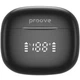 Безпровідні Bluetooth навушники Proove Digital (APP) |TWS, вкладиші, Bluetooth 5.4, 30/300mAh, USB Type-C, до 6 годин роботи, LED-дисплей на кейсі, вбудований мікрофон, швидка зарядка, сенсорне керування, IPX4| Чорний - зображення 2
