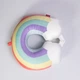Дорожная U-образная подушка Rainbow для шеи, Memory Foam, плюшевое покрытие (99A0B3E2A699) - изображение 3