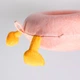 Дорожня подушка-рогалик Каченя з Memory Foam / дитяча ортопедична подушка для шиї в авто, рожева - зображення 5