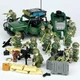 Набор фигурок человечков Военный спецназ 12шт и Джип с надувной лодкой figures sets special forces military 12 pcs Jeep L43 - изображение 1