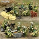 Набор фигурок человечков Военный спецназ 12шт и Джип с надувной лодкой figures sets special forces military 12 pcs Jeep L43 - изображение 2