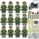 Набор фигурок человечков Военный спецназ 12шт и Джип с надувной лодкой figures sets special forces military 12 pcs Jeep L43 - изображение 4
