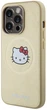 Etui plecki Hello Kitty Leather Kitty Head MagSafe do Apple iPhone 13 Pro Max Gold (HKHMP13XPGHCKD) - obraz 2