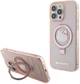 Etui plecki Hello Kitty Ring Stand Glitter Electrop Logo MagSafe do Apple iPhone 15 Pro Max Gold (HKHMP15XHRSGEP) - obraz 1