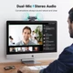 Веб-камера Ugreen CM778 2K webcam USB-A 2048x1080 автофокус Grey (35626) - изображение 3