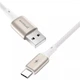 Дата кабель Proove Dense Metal USB для Type-C 2.4A (1m) White - зображення 4