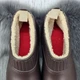 Зимние женские калоши Dago Style шоколадного цвета на меху 40р (26 см) 4551 - изображение 6