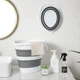 Відро складане МВМ HOME BIN-17 10L WHITE/GRAY біло-сіре - зображення 5