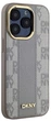 Etui DKNY Leather Checkered Mono Pattern MagSafe do Apple iPhone 15 Pro Beige (3666339259990) - obraz 4