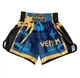 Шорти для тайського боксу Muay Thai Shorts (size S / Blue-Gold) - изображение 1