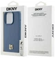 Панель DKNY Leather Monogram Pattern Metal Logo MagSafe для Apple iPhone 15 Pro Blue (3666339261672) - зображення 8