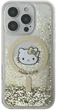 Etui plecki Hello Kitty Liquid Glitter Fever MagSafe do Apple iPhone 16 Pro Max White Gold (HKHMP16XLGDIH) - obraz 2