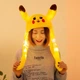 Светящаяся шапка с двигающими ушками Пикачу Yellow - изображение 6