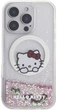 Etui plecki Hello Kitty Liquid Glitter Sweet Kitty Bows MagSafe do Apple iPhone 16 Pro Max White (HKHMP16XLSWKH) - obraz 2