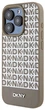 Etui DKNY Leather Printed Pattern Metal Logo MagSafe do Apple iPhone 15 Pro Brown (3666339262099) - obraz 2