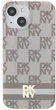 Панель DKNY IML Checkered Mono Pattern & Printed Stripes MagSafe для Apple iPhone 15 Plus / 14 Plus Beige (3666339269500) - зображення 3