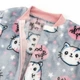 Комбинезон детский на молнии Dexter`s good night kitten велсофт 74 см серый - изображение 3
