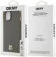 Панель DKNY Leather Monogram Pattern Metal Logo MagSafe для Apple iPhone 15 Plus / 14 Plus Brown (3666339261801) - зображення 8