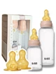 Набір дитячих пляшечок BIBS Blush Grow and Flow Round Latex 150 мл/270 мл - изображение 1